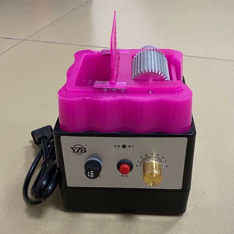 皮革电动油边盒皮料油边加工小件油边工具皮具自动油边机三轮设计