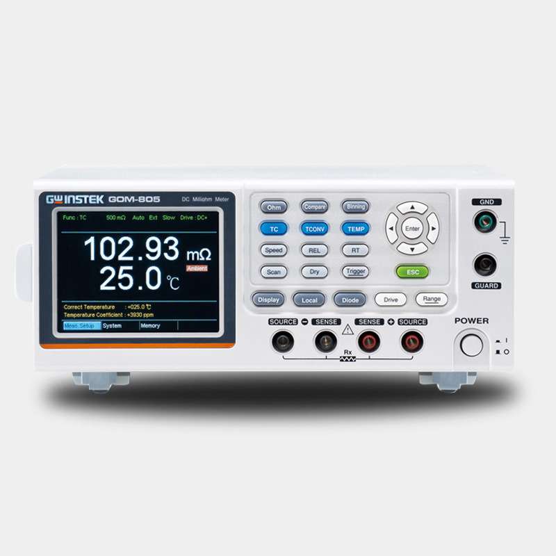 固纬GOM-804/GOM-805四线制直流微欧姆电阻计直流低电阻测试