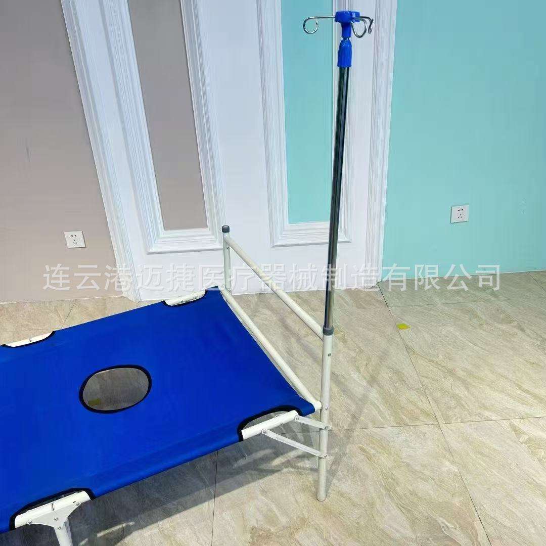 霍乱床手动可折叠带孔位病床抗震设计出口外贸厂家直销