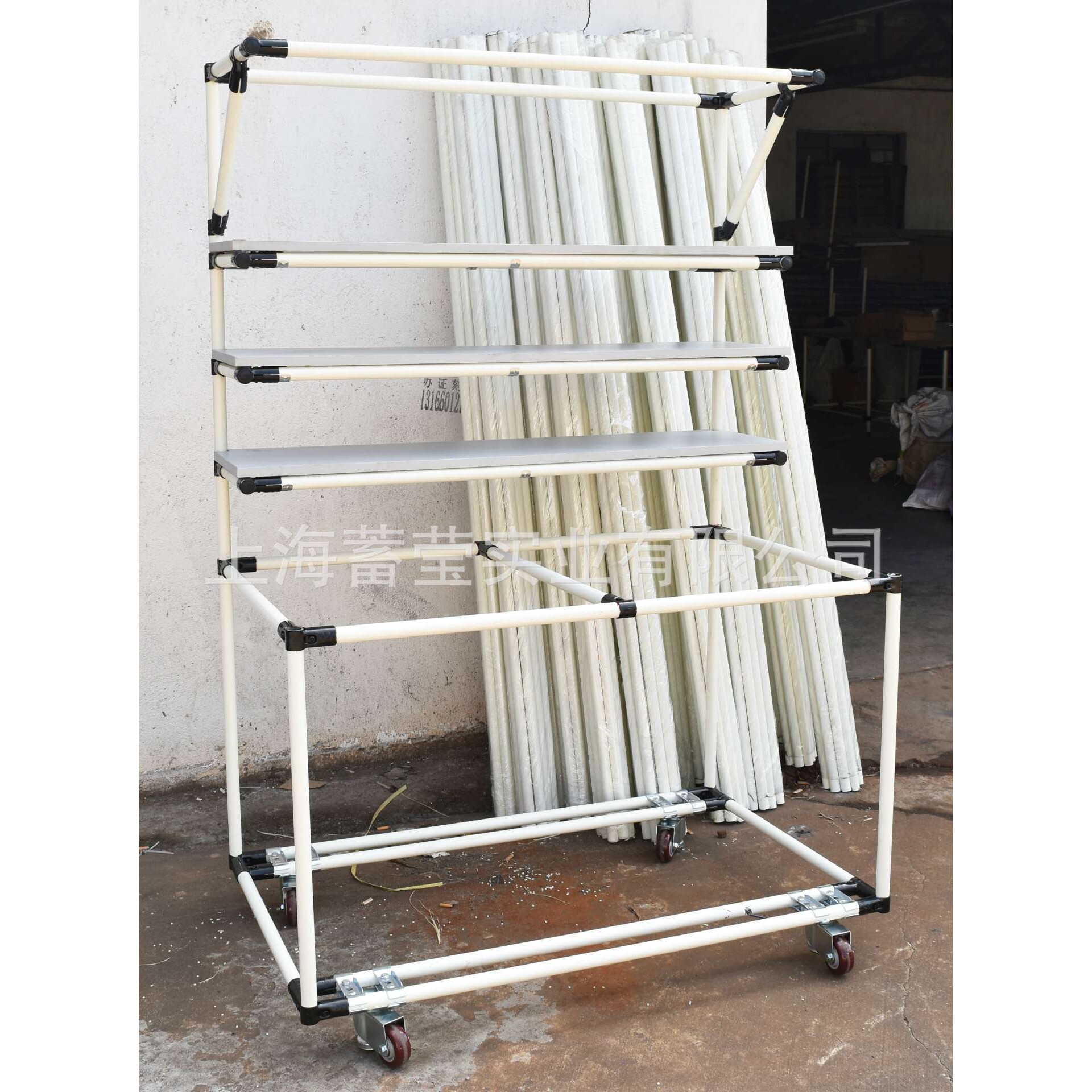 上海蓄莹生产厂家供应线棒手推车 周转车工具车工作台货架