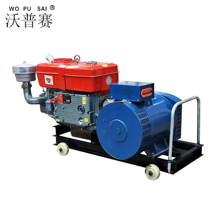 15KW柴油发电机组电启动小型220V手摇发电机农业灌溉
