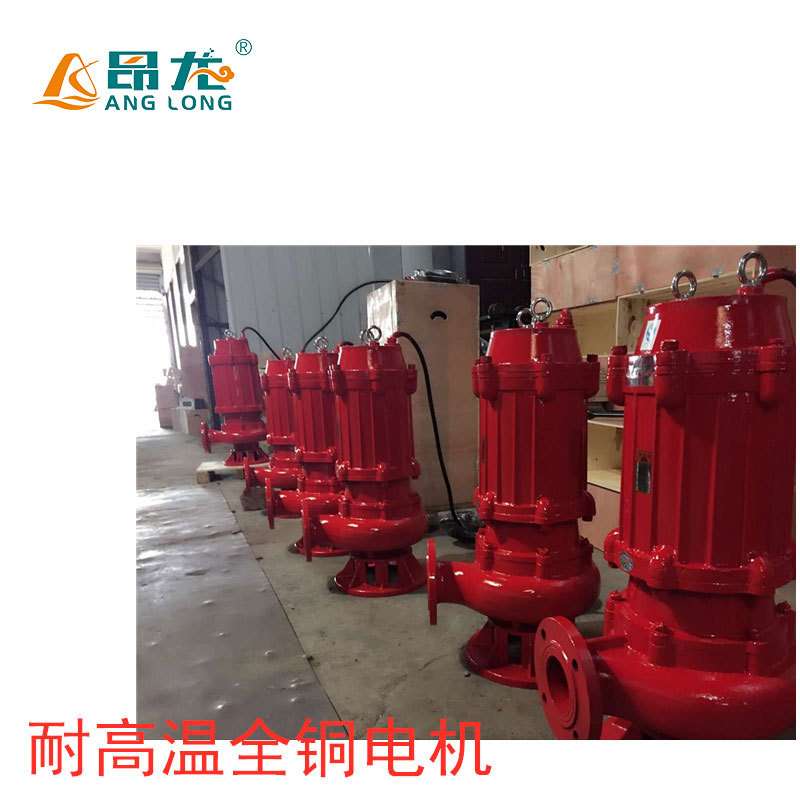 WQR耐高温潜水泵 锅炉热水污水处理泵 大功率22kw铸铁材质潜污泵