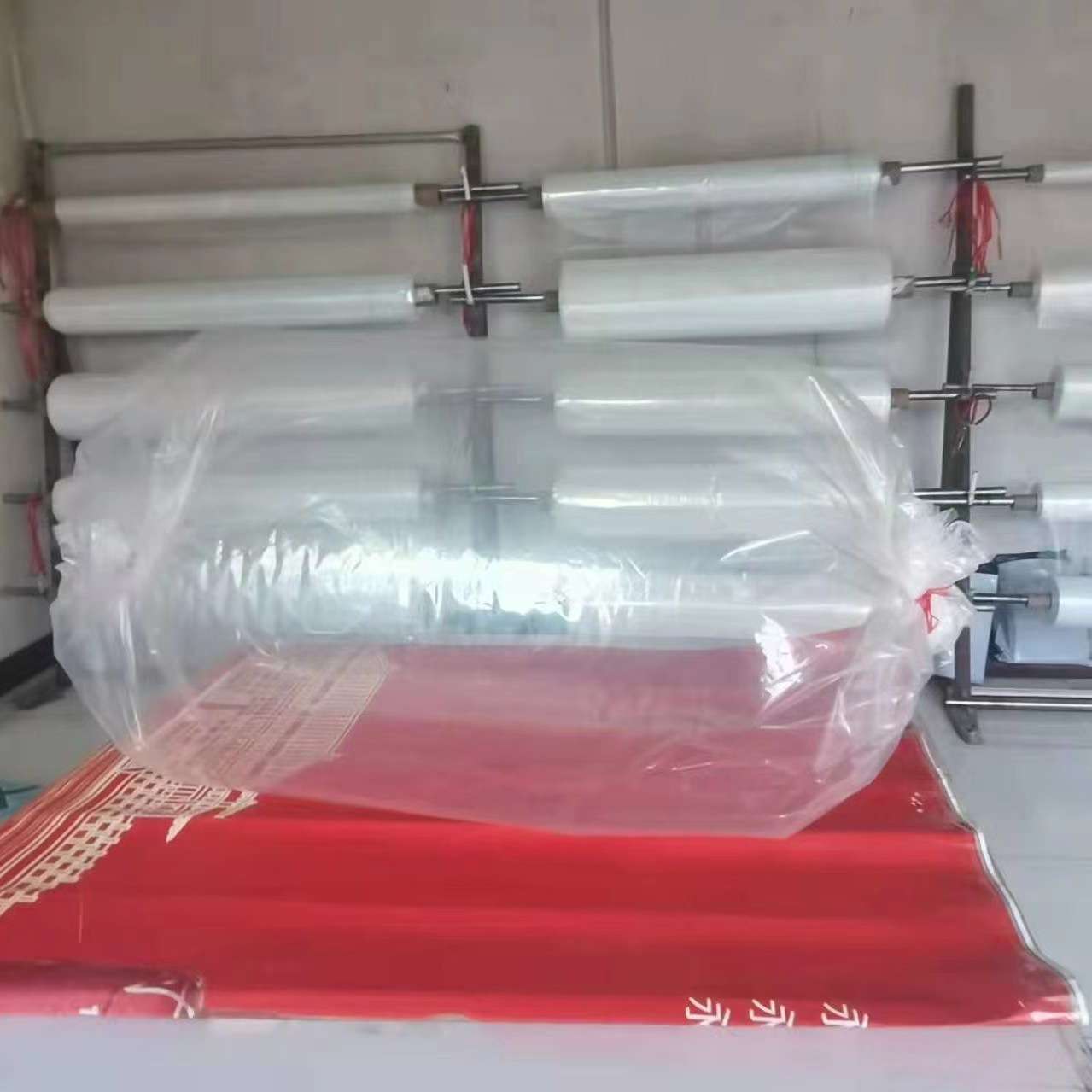 透明双层圆筒塑料薄膜防水防尘罩发酵青储密封袋塑料布青储专用