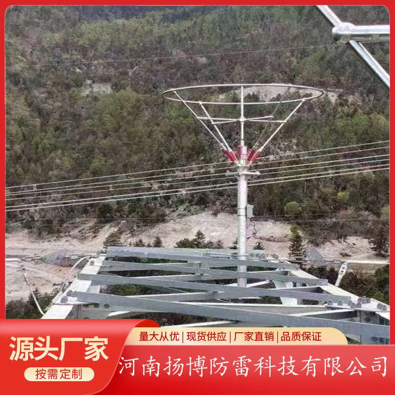 可控放电避雷针220KV电力线路接闪器 防绕击避雷针可控放电避雷针
