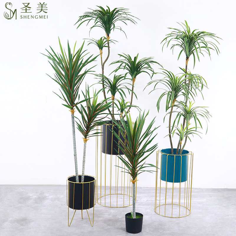 现货仿真植物巴西铁树白边龙血树北欧家居室内橱窗落地假绿植装饰