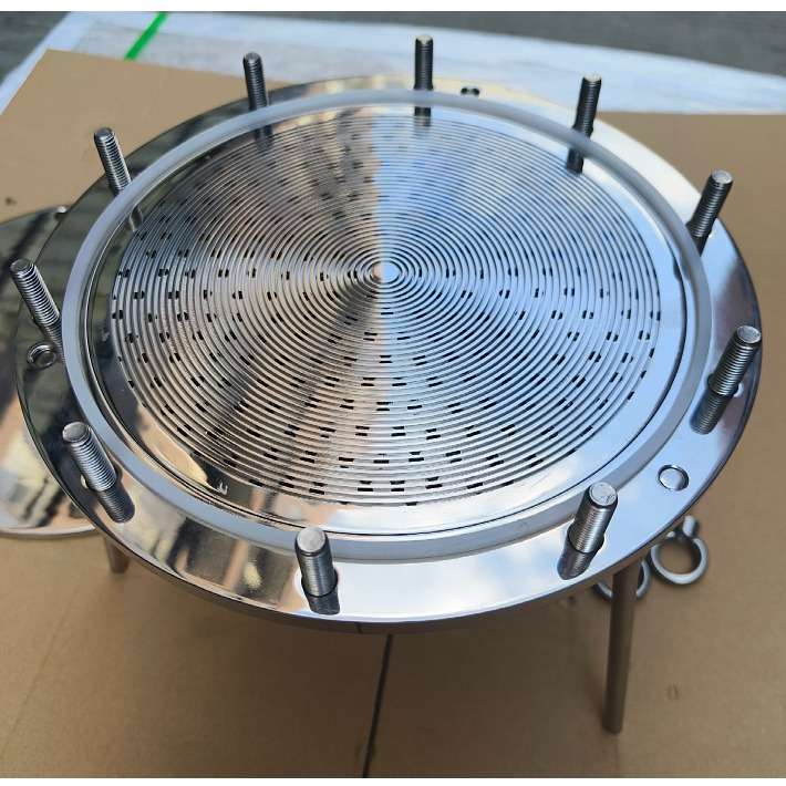不锈钢平板单层过滤器滤膜圆盘过滤板式碟式双层高压316L镜面抛光