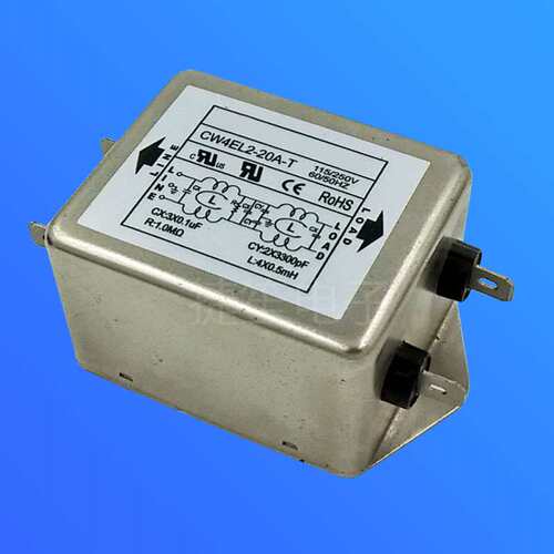 AC滤波器 插片式单相双级电源滤波器 CW4EL2-20A-T 6A10A20A30A