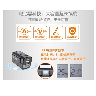 东脉58V充电式吹叶机大功率吹风机工业鼓风机无线吹尘机TPBL5805