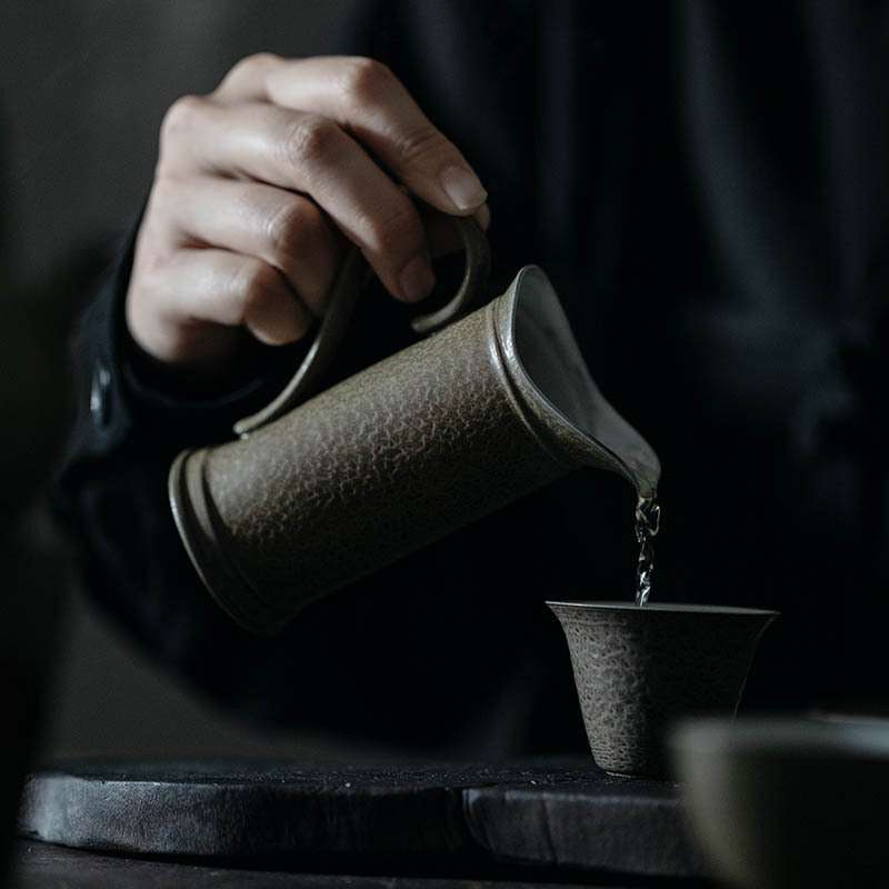梵汝日式风纯手工度山公道杯防烫分茶器仿古粗陶茶海茶具茶道公杯