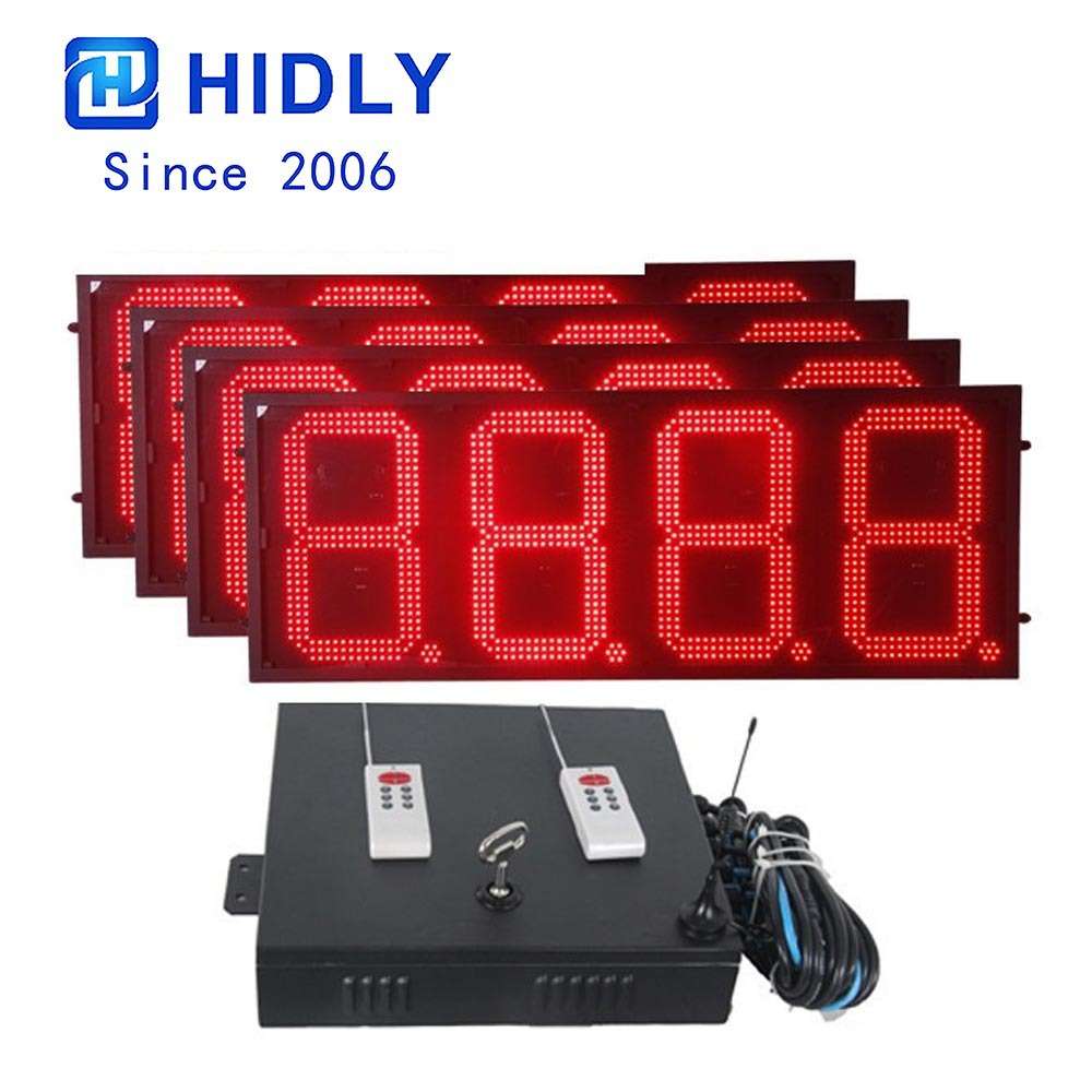 20寸单面红色8.888加油站招牌 LED油价牌