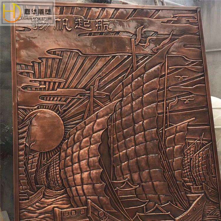 砂岩石材壁画外墙园林花盆景观龙凤迎客松长城玻璃钢仿铜校园浮雕