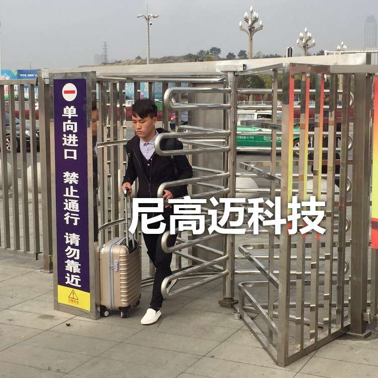 不锈钢半高单向转闸厂家现货 非出口通道人行挡闸 三辊闸摆闸转闸
