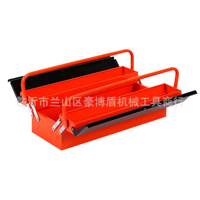 多功能家用工具箱手提式二层三层铁皮车载收纳无刷锂电手钻