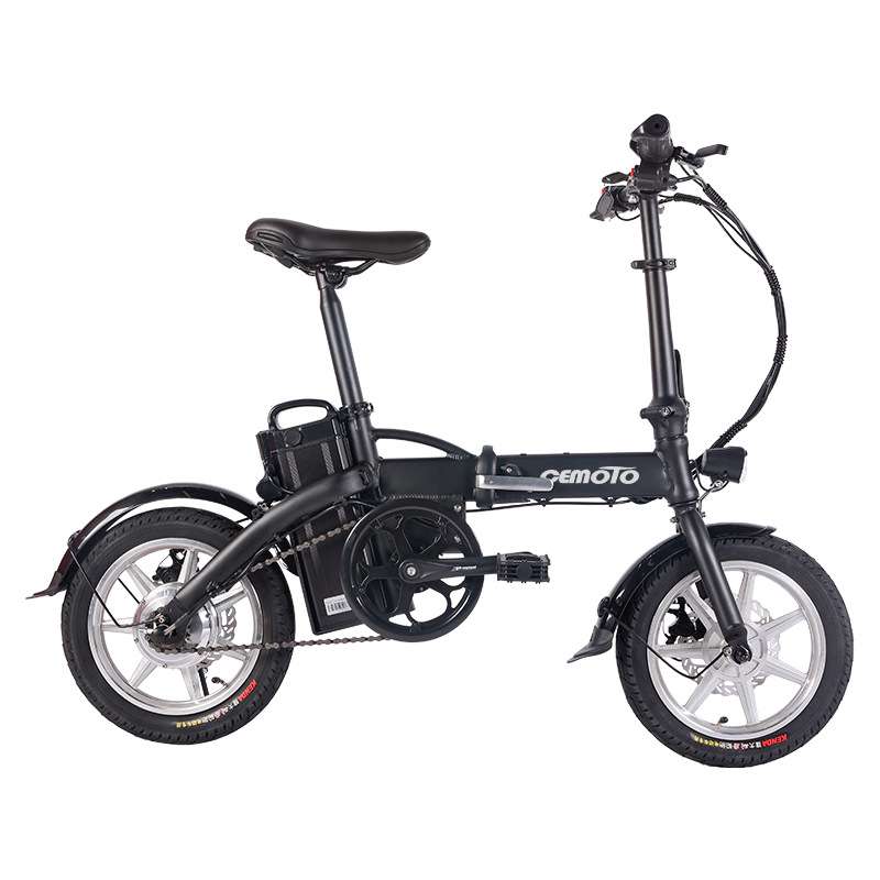 跨境小型电动助力自行车14英寸48V500w便携式胖胎折叠电动自行车