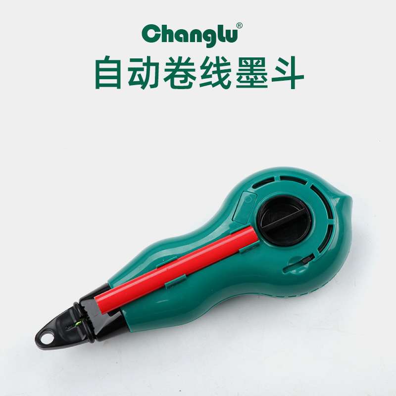 长鹿墨斗木工自动卷线手动弹线器画线器放线建筑装潢画线工具