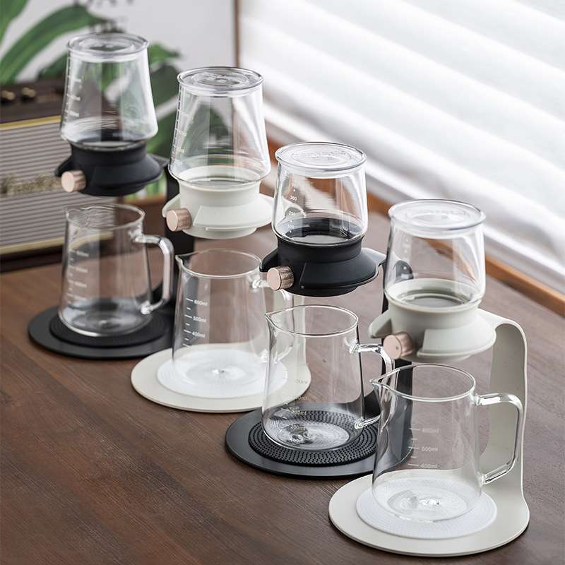泡茶壶聪明壶新中式泡茶器冷萃玻璃茶具新中式茶具冰滴壶懒人泡茶