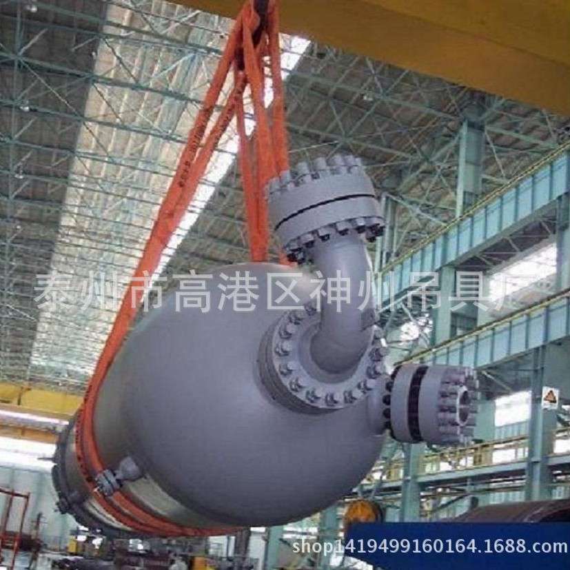 神州吊具优惠供应40吨环眼柔性吊带 双扣起重吊装带索具厂家直销