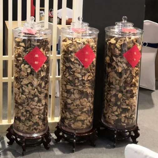 大容量带盖密封防潮瓶子商用食品级储物桶亚克力PC储物罐干货展示