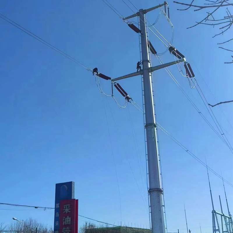 供应电力钢杆承接工程基础打桩电力钢杆电力架线钢杆电力输电杆