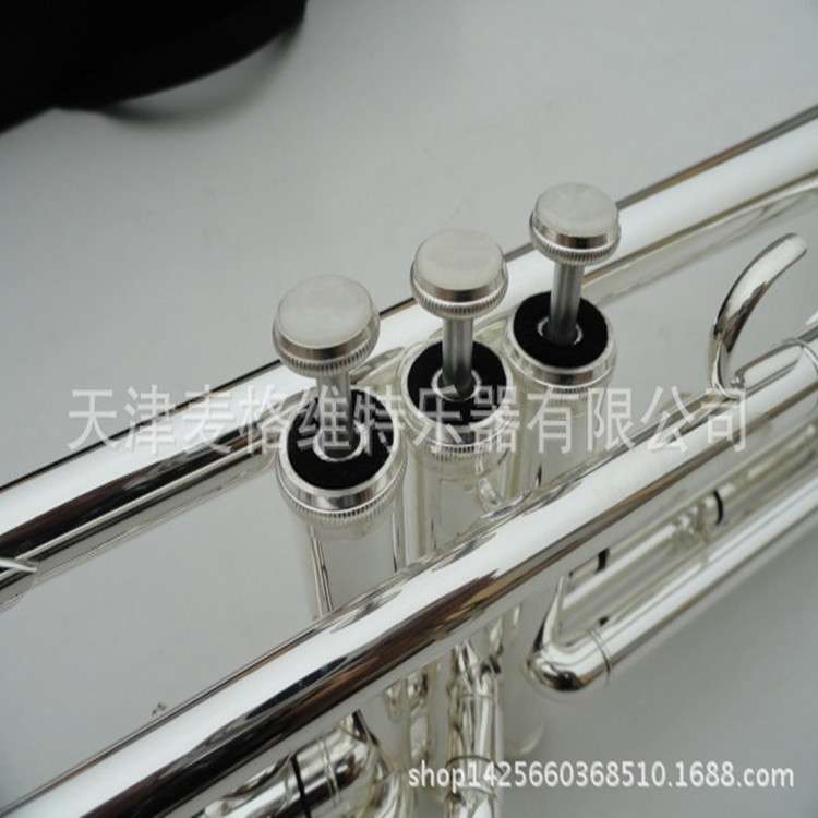 初学西洋小号乐器 降B三音小号乐器铜管镀银小号
