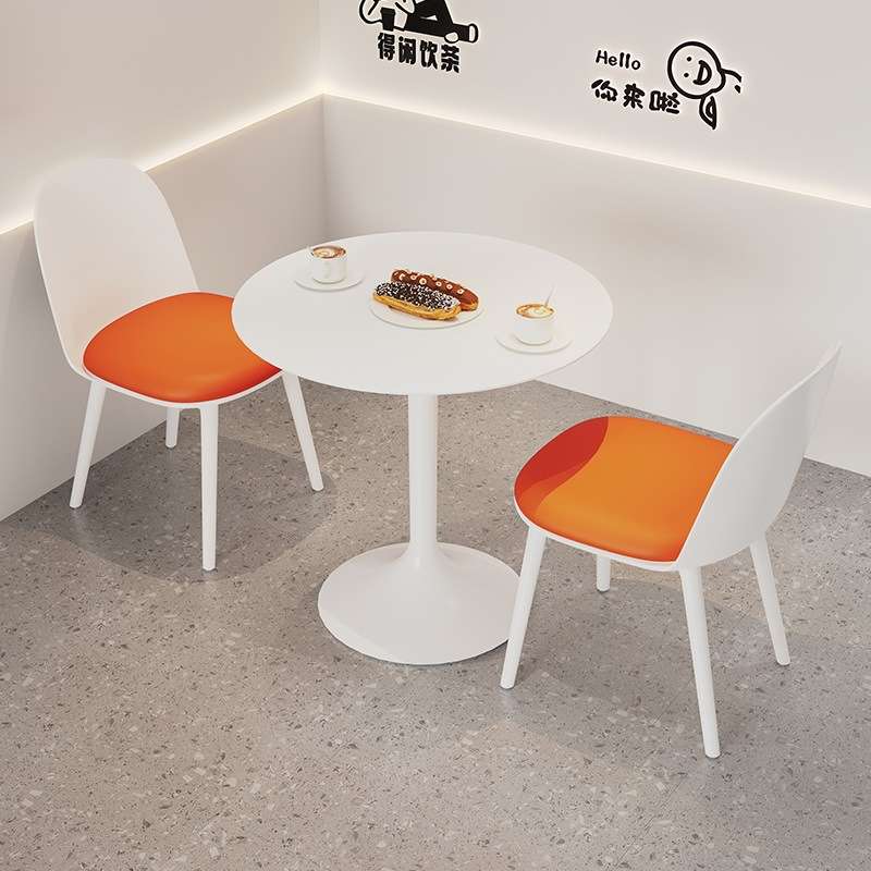 接待洽谈桌椅组合办公休息区小圆桌快餐奶茶餐桌椅阳台精致小茶桌