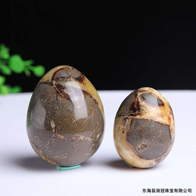 天然龟背石原石把玩 大颗粒鸡蛋乌背石摆件 家居装饰工艺品摆件