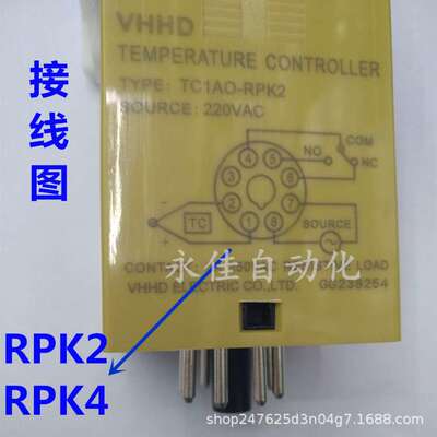 VHHD 温控器TC1AO-RPK4 TC1AO-RPK2指针旋转温度仪 200度 400度