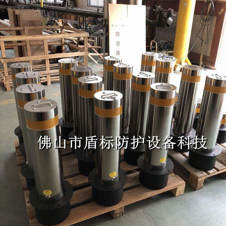 成品供应固定柱可移动路桩活动手提警示柱 可拆卸手动防撞升降柱