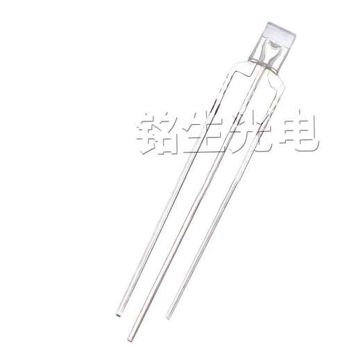 透明234红绿红蓝蓝绿普绿翠绿双色指示灯方形三脚直插式led灯珠