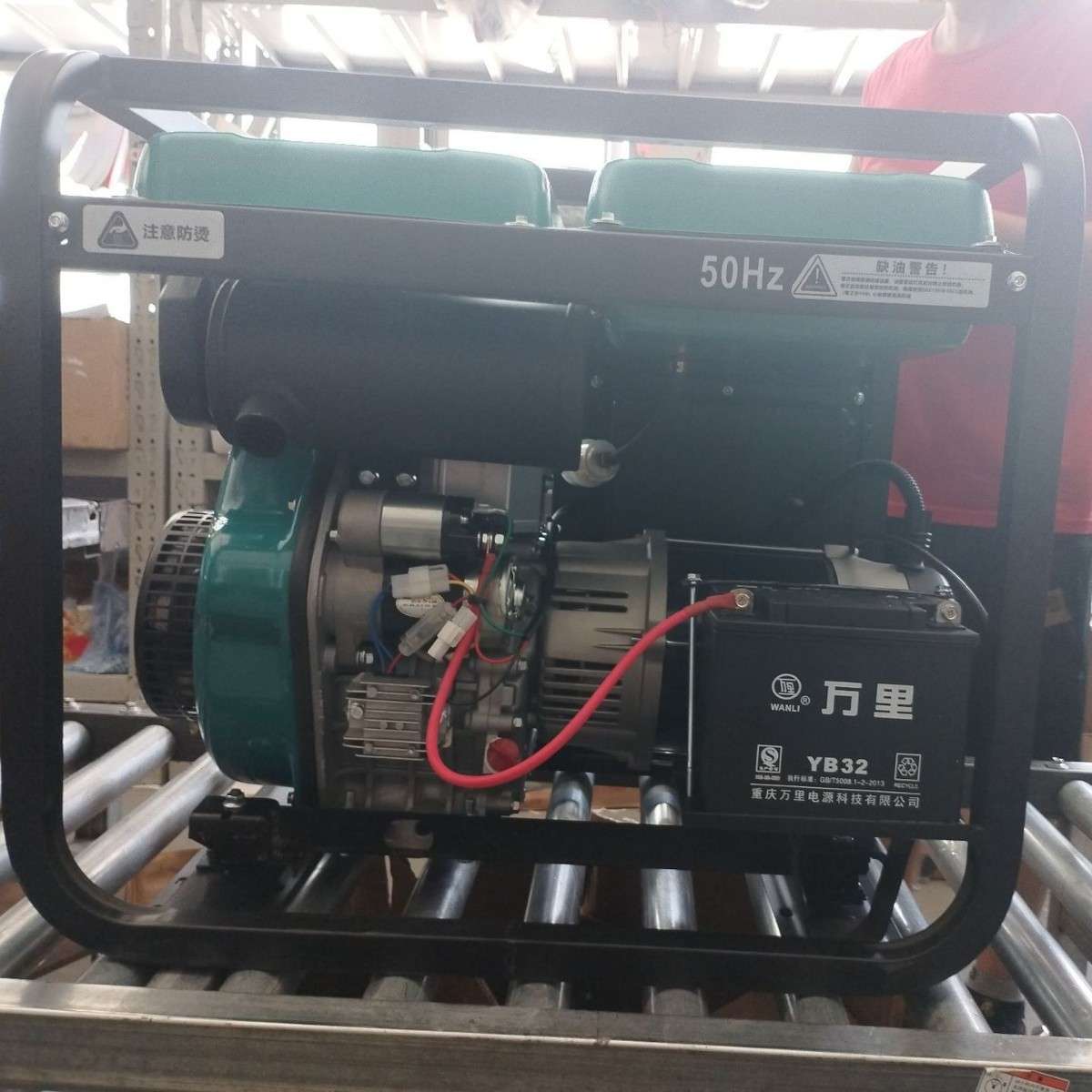 水库供电 8千瓦柴油发电机 小型单缸风冷电启动 230/380V应急发电