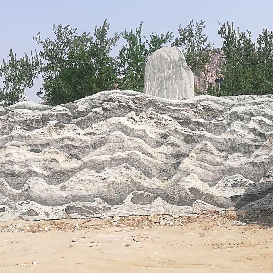泰山石切片自然景观石 景观区造景石自然风景石摆件