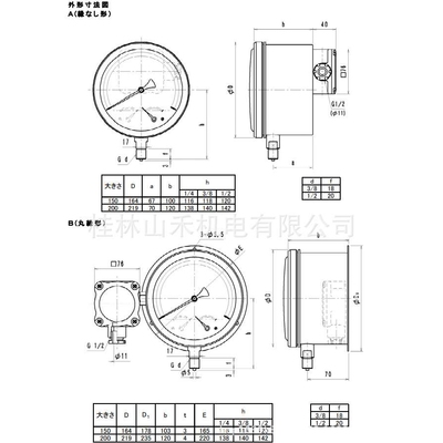 Gauge旭计器压力表Model   671