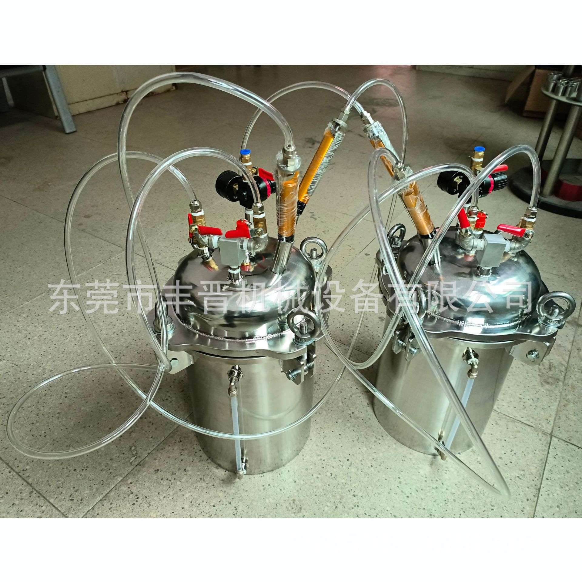 东莞丰晋机械直供10升304不锈钢压力桶手动点胶机涂胶机滴胶机