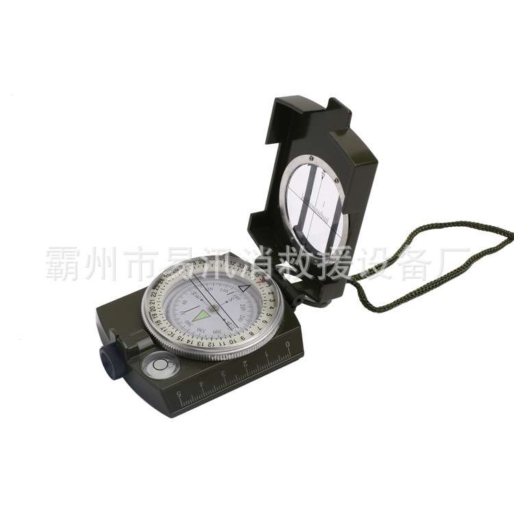 多用途绿色指南针户外罗盘K4074准确户外美式指南针