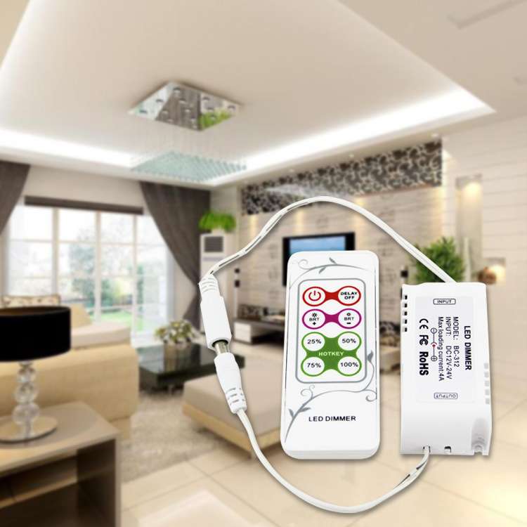 12V调光器 3528灯条调光控制器 LED调光控制器 迷你led调光器