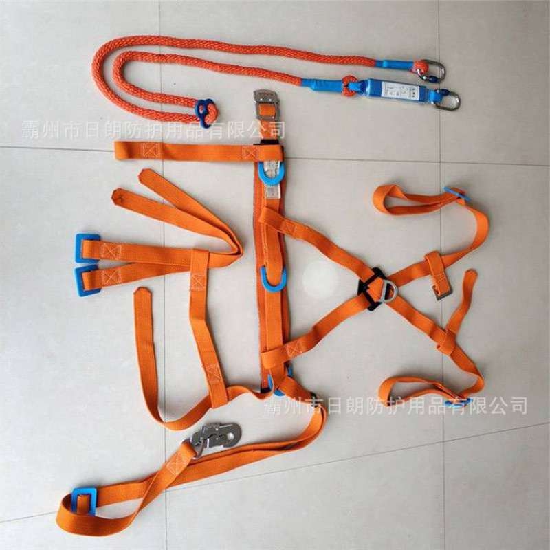 电工攀爬登高防坠保险带蚕丝绝缘安全带高空电力检修双钩防护带