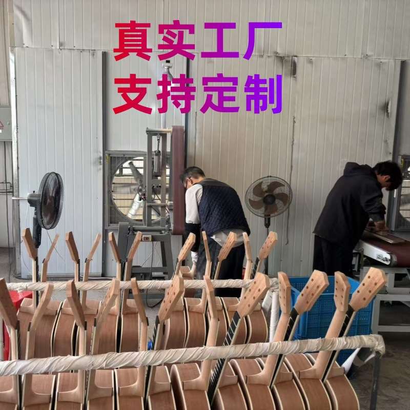 36寸全单民谣吉他OM桶形全单板小尺寸云杉桃花芯亮光 海上帆船款