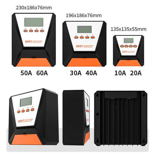 科越厂家mppt太阳能控制器10A-60A自动识别12V/24V光伏mppt控制器