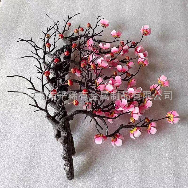 镍钛花树摆台展示工艺品镍钛记忆合金花镍钛花盆栽哈气花魔术花