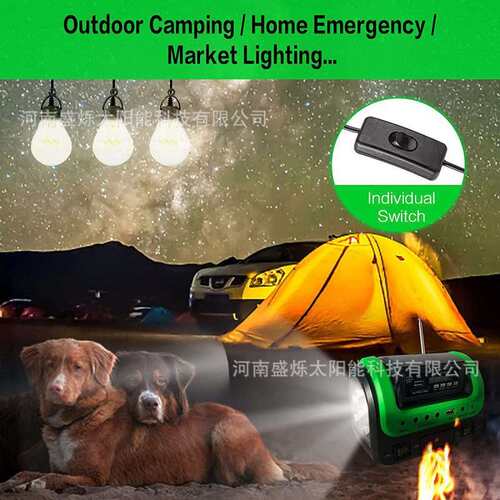 Outdoor Portable LED Solar Lantern LED Tent Camping Lamp0603