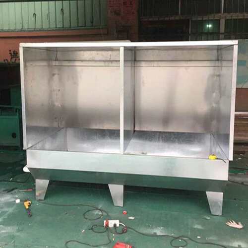 现货除尘小型水帘柜可移动 不锈钢喷油柜 单双工位水濂箱喷漆台