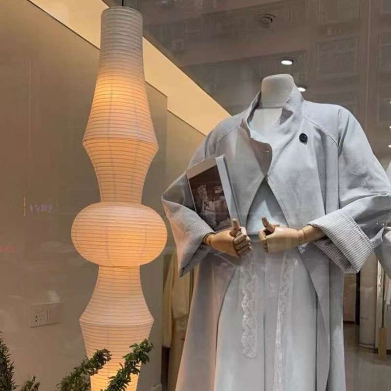 野口勇中古灯日式诧寂风服装店橱窗装饰吊灯LOFT跃层别墅纸质吊灯