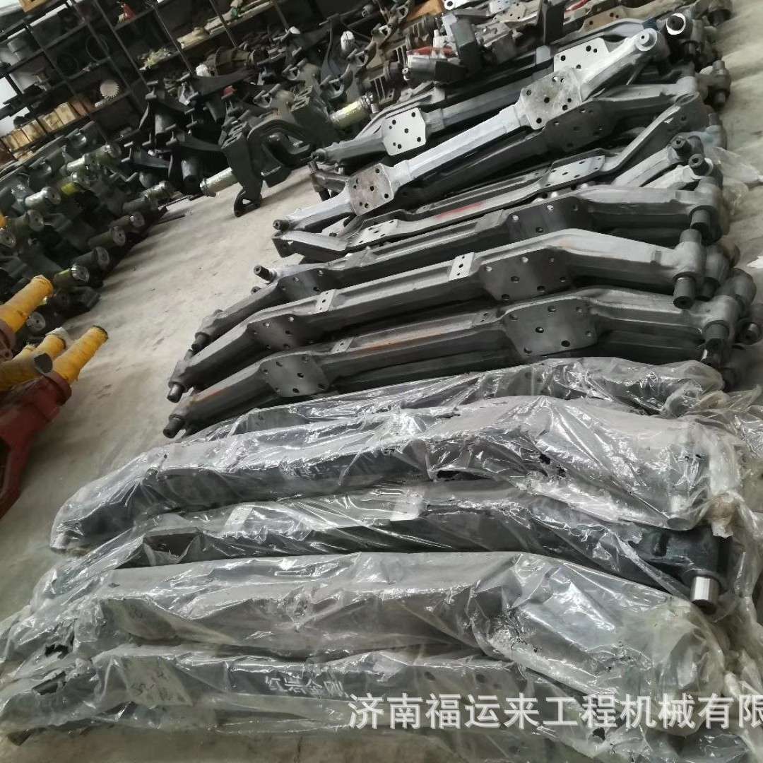 斯太尔前桥总成前轴工字梁 前桥钢板板簧总成 钢圈 轮毂