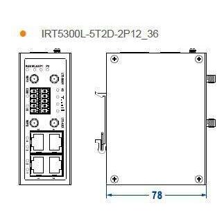 三旺TRT5300L-5T2D-2P12_36 4G无线路由器 1路百兆WAN4路百兆
