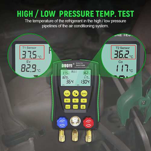 DY517A Digital manifold gauge refrigeration pressure tester