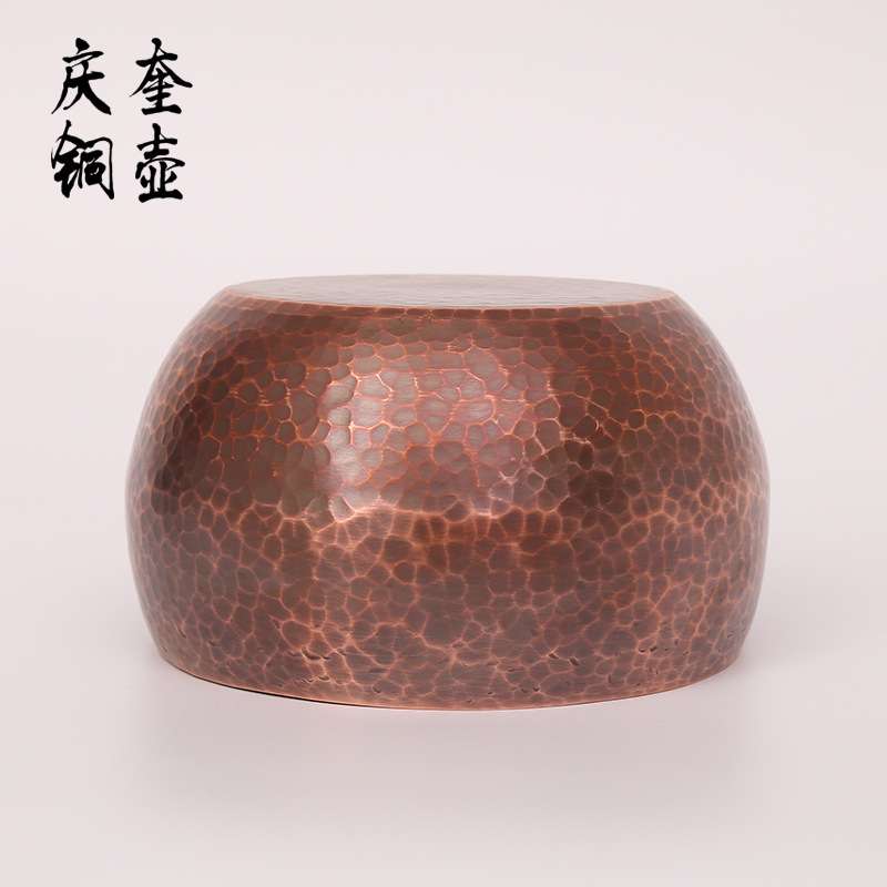 茶洗加工定 制紫铜茶洗大号水洗茶碗笔洗铜紫铜壶承茶具配件