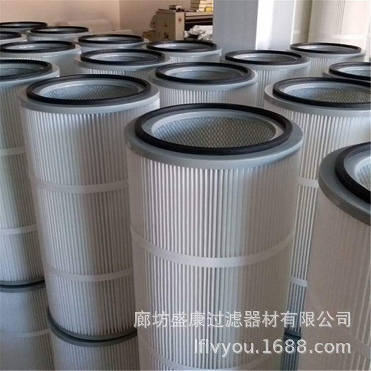 大风量喷砂房粉尘滤筒煤矿高压反吹滤筒电厂风机滤筒3566