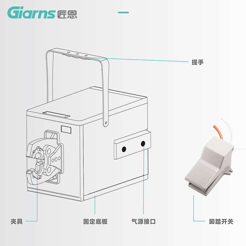 GNQ-300A气动压线钳SC开口鼻10-300A冷压端子机台式压线机OT/UT