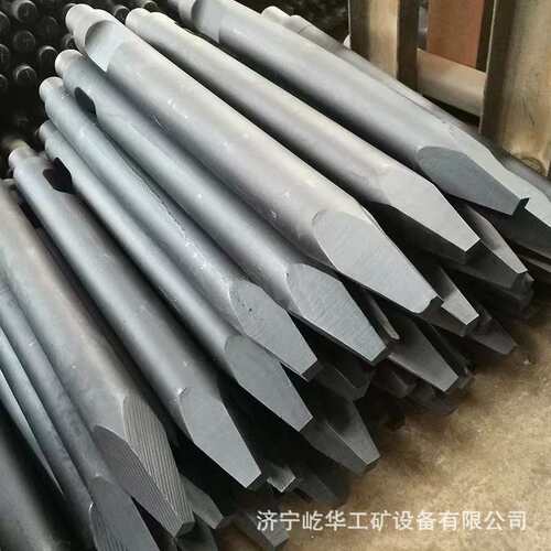 厂家供应挖掘机破碎锤炮头钎杆 45/53/68/75/100高耐磨炮钎