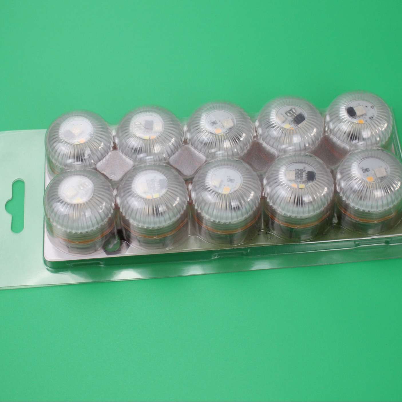 小遥控潜水灯鱼缸灯水底灯灯防水蜡烛灯10+2套装可调光RGB鱼池